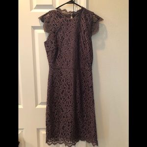 Purple lace dress